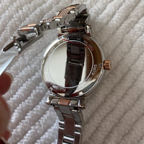 Michael Kors Sofie Pave Two-Tone Watch - Picture 7 of 7